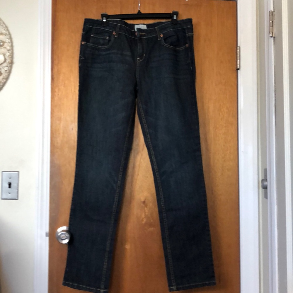 Dark Blue Straight Leg Women’s Jeans